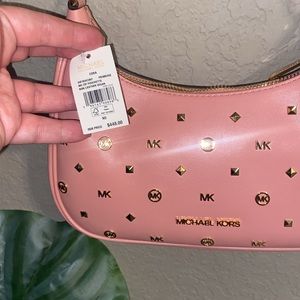Michael Kors Cora Primrose Medium Zip Pouchette Shoulder/Crossbody